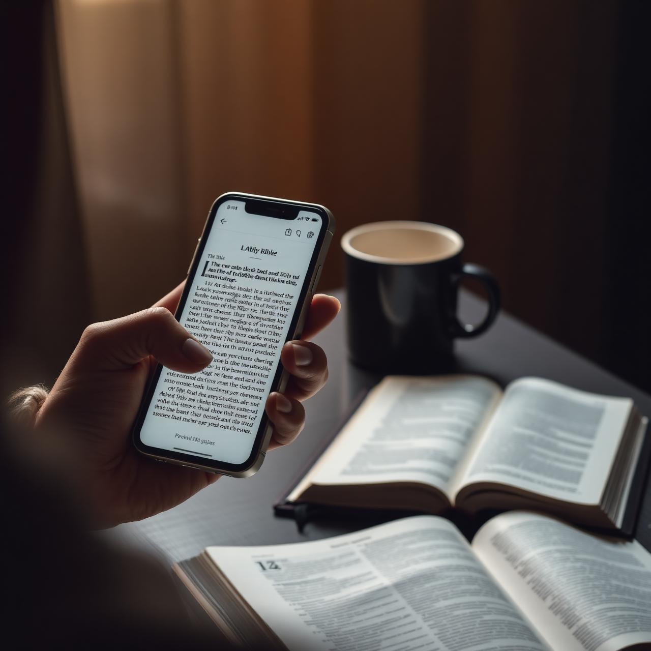 Pessoa lendo a Bíblia no Viva Leitura Gospel